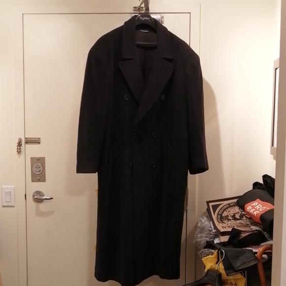 Byblos Black Overcoat or Trench Coat - Picture 1 of 7